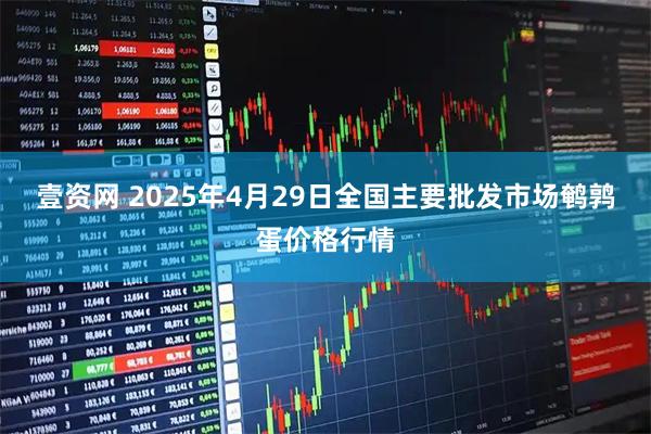 壹资网 2025年4月29日全国主要批发市场鹌鹑蛋价格行情