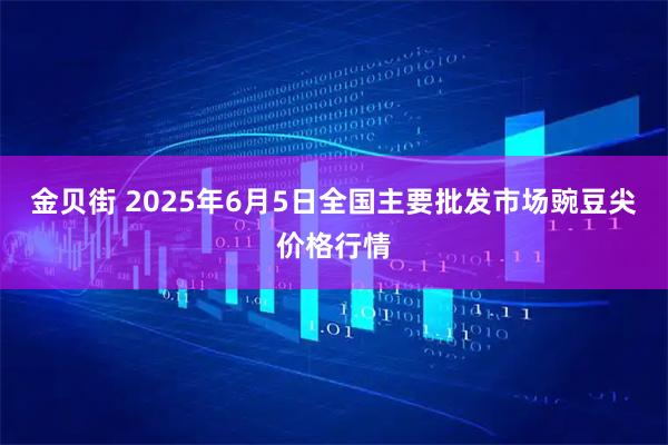 金贝街 2025年6月5日全国主要批发市场豌豆尖价格行情