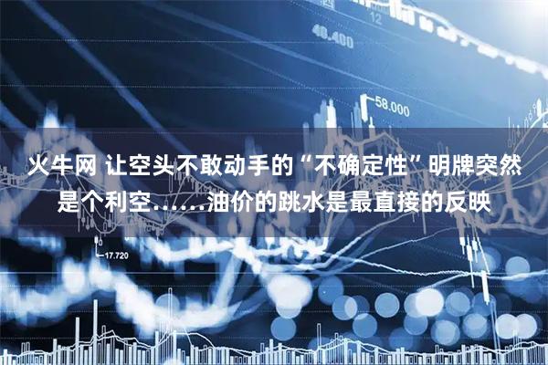火牛网 让空头不敢动手的“不确定性”明牌突然是个利空……油价的跳水是最直接的反映
